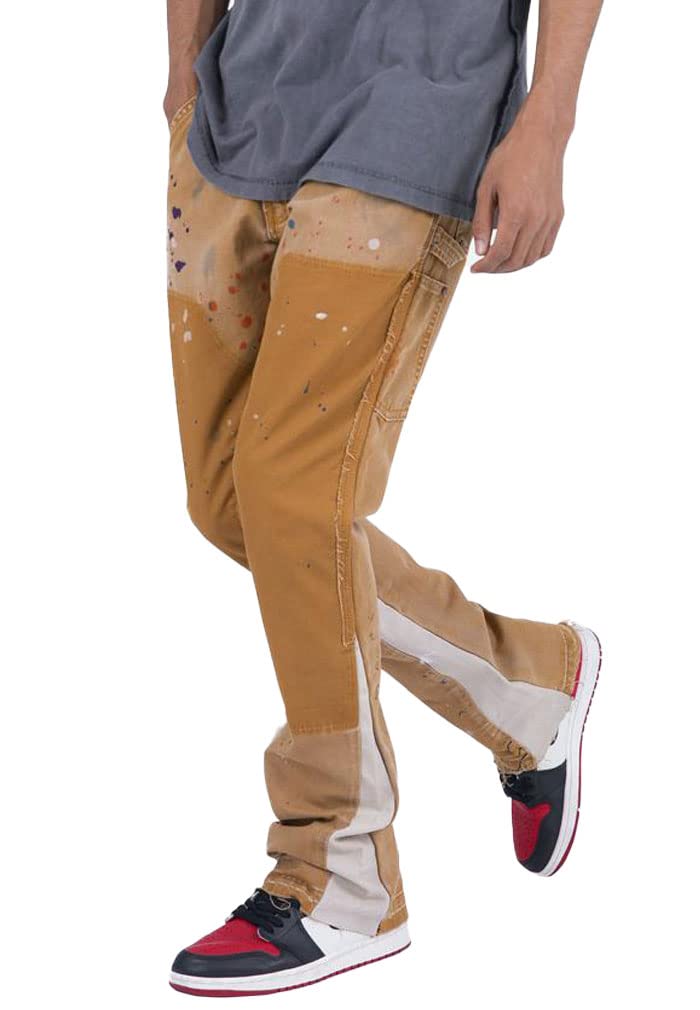 Минималистичные джинсы клеш 28 093 Мужские, дюймы, Коричневые,