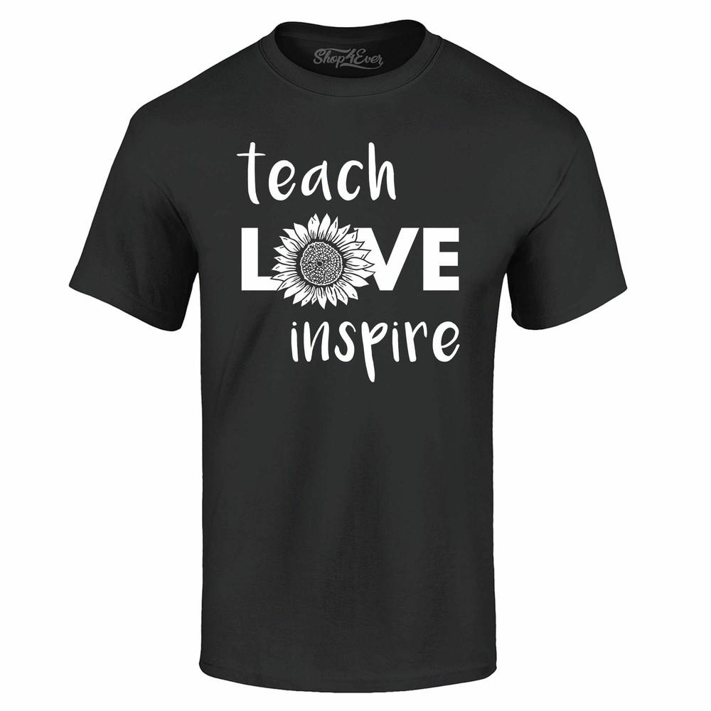 

Teach Love Inspire T-shirt Teacher Shirts XL