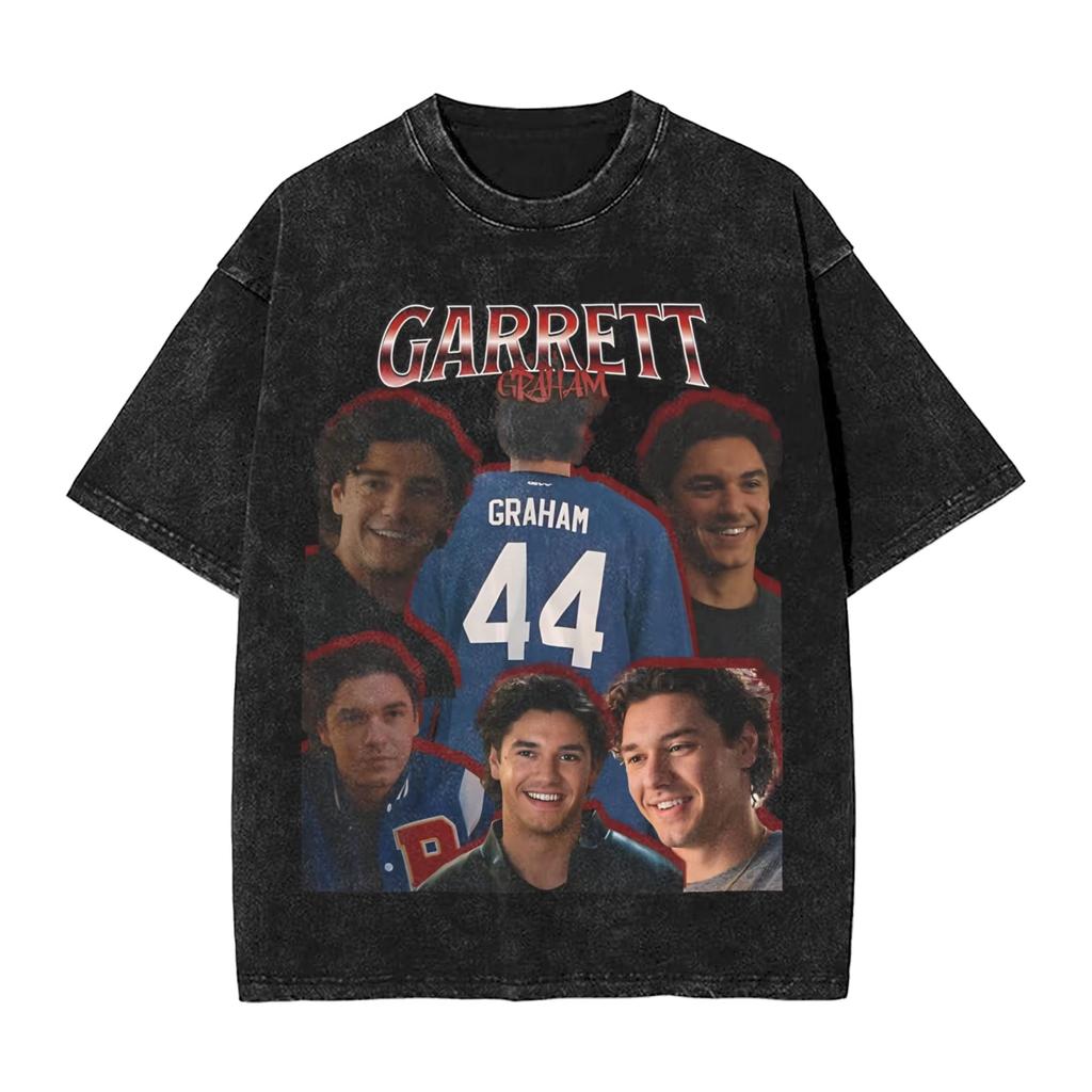 2026 Summer Fashion Trendy Tee Off Campus Briar University Hockey Washed T Shirt Streetwear Hip Hop Novelty T-Shirts Tees