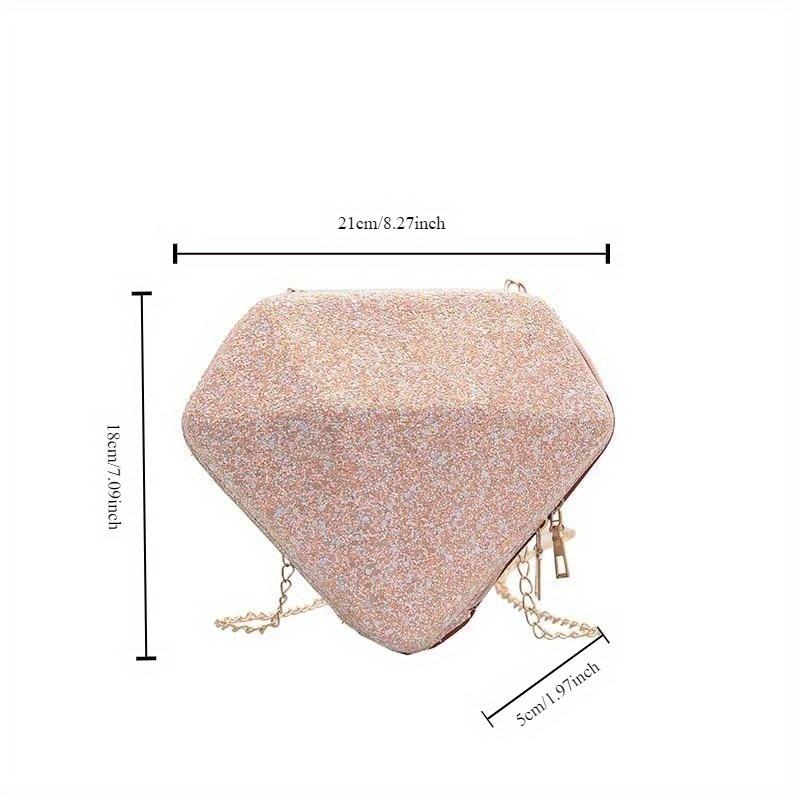 2025 Summer New Trendy Korean Edition Sequin Diamond Versatile Bag Women's One Shoulder Crossbody Bag