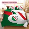 Legia Warsaw  Pattern Bedding Quilt Set  Home Decoration  Gift (1 * Duvet Cover + 2 * Pillowcase  Without Core)