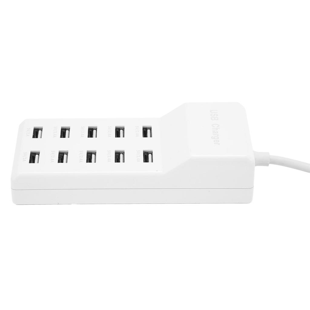 USB Charging Station 10‑Port Wall Power Smart Charger for Multiple Devices
