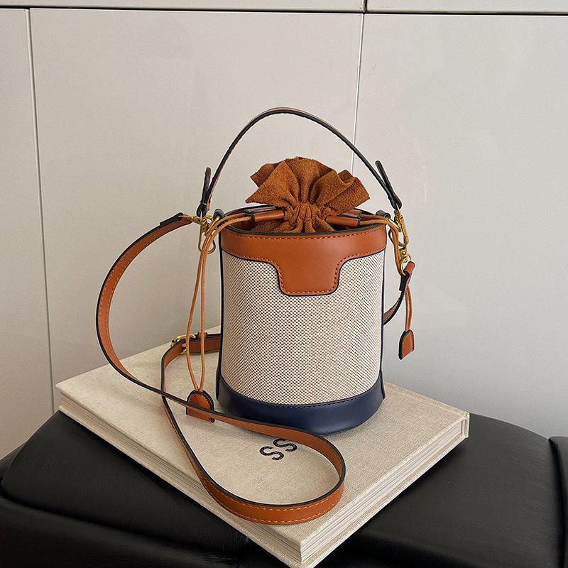 

Новая модная сумка-ведро контрастного цвета, портативная, на плечо, мессенджер, трендовая женская сумка