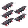 Quick Install Plastic Spring Terminal Clip for Speaker Systems 4Pin Auditory Connectors LED Aging Test 54mm Hole Space
