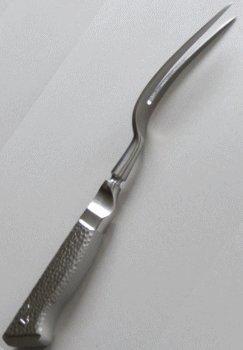 

Glestain M-type Carving Fork FM125: Blade - Glestain Steel, Handle - Stainless Steel, Made in Japan, AGL9001