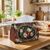 1pc Baroque Rose Bouquet Tissue Box | Multi-functional Napkin Dispenser, Two Sizes Available Suitable for Home, Parties, Car Decoration Dark Ornate Go