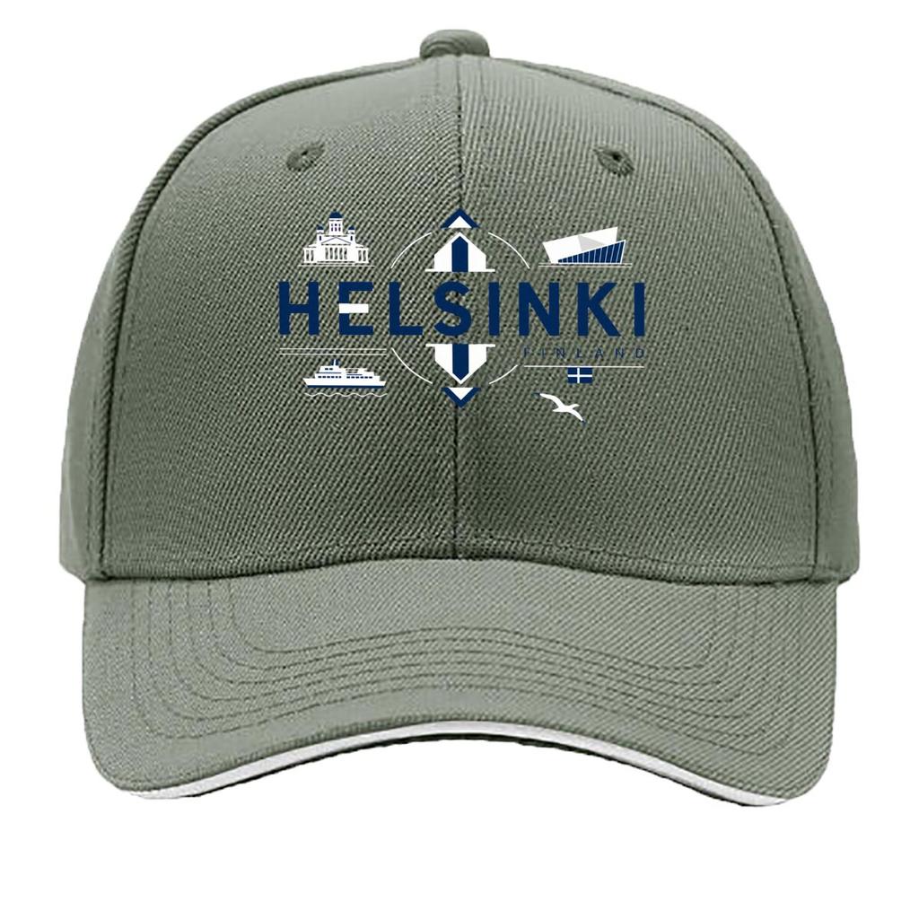 Modern Helsinki Finland Cross Travel Sandwich Baseball Cap Sun Cap Outdoor Workouts Hat