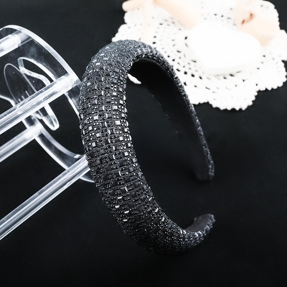 

Трансграничная барочная стразовая хрустальная модная повязка на голову - Универсальный аксессуар для волос с полным бриллиантовым покрытием