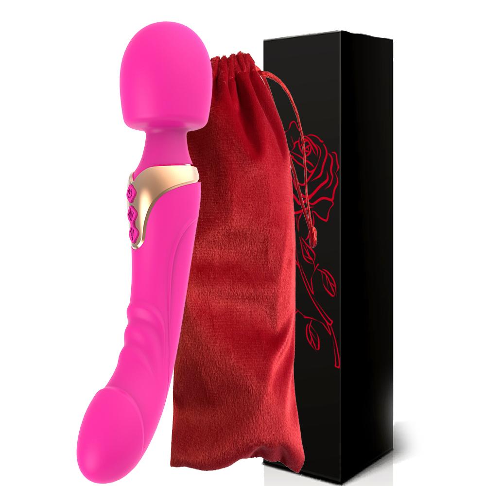 Powerful Dildos Vibrator Dual Motor Silicone Large Size Wand G-Spot Massager Sex Toy For Couple Clitoris Stimulator For Adults