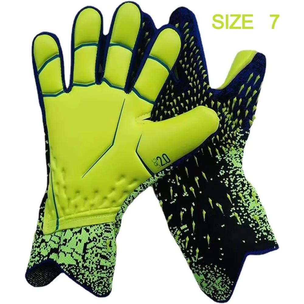 Football Goalkeeper Gloves Strong Grip for Soccer Goalie Goalkeeper Gloves with Size 6/7/8/9/10 Football Gloves for Adult Goal