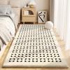 Simple Cream Style Faux Cashmere Living Room Fluffy Rugs Home Decor Bedroom Cloakroom Bedside Non-Slip Rugs