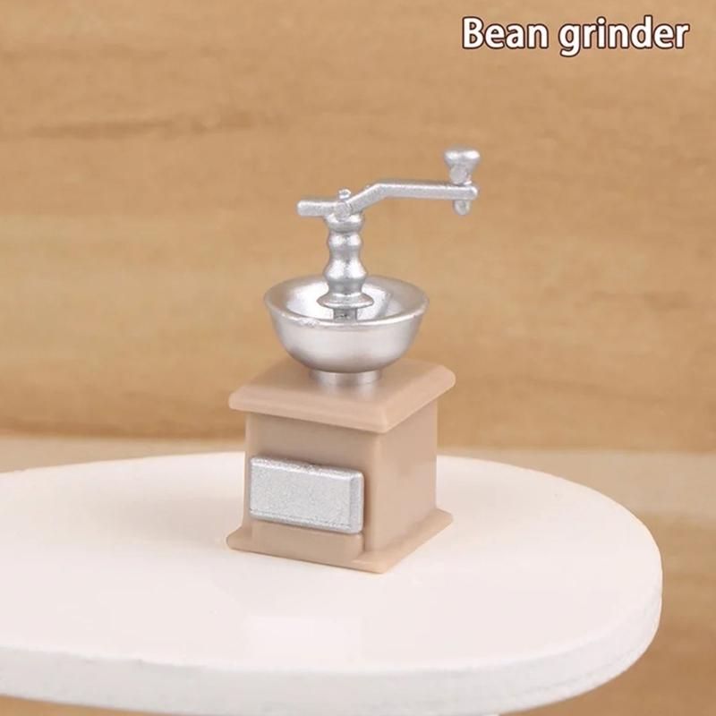 5Pcs Miniature Cafe Shop Model Figure Kits With Detailed Miniaturized Convenience Store Props For Doll House Enthusiasts