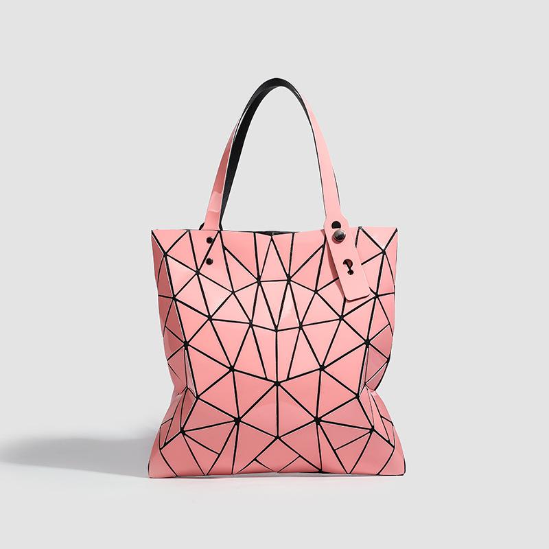 Frühling und Sommer Neue Mode Sechs-Fächer Umhängetasche Rhombus Faltbare Geometrische Tasche Vielseitige Rhombus Tragbare Tragetasche