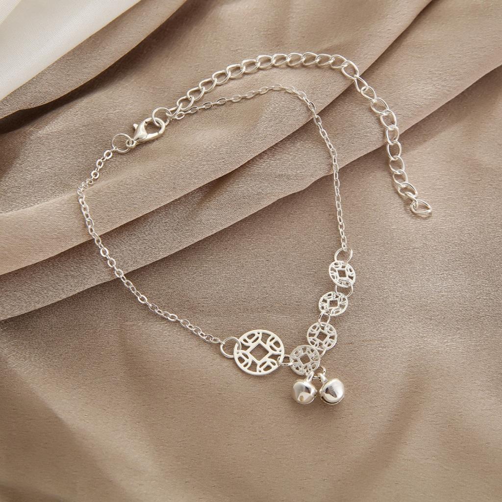 Ozdoby na stopę z cyrkoniami, Regulowany bransoletka na kostkę, Kryształowa bransoletka na kostkę w kształcie podwójnego serca