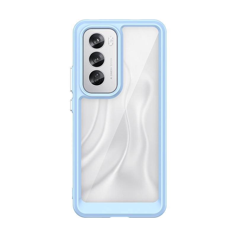 For OPPO Reno12 Case OPPO Reno12 5G Cover TPU Border Acrylic Backplane Protective Phone Cases For OPPO Reno 12 Pro Funda