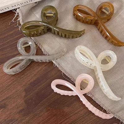 Jelly Grab Clip Large Simple Temperament New Back Head Disc Hair Shark Clip Hair Accessories Headgear Hairpin