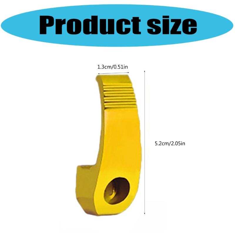 Stylish Utility Hook Rustproof Hook Aluminum Hook Upgrades Supports Bags & Backpacks for Electric Vehicles & Motorcycles