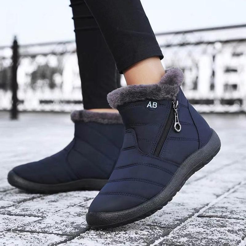 35-43 Plus Size Women Boots Ankle Boots For Women Waterproof Upper Pu Sole Non-Slip Lightweight Keep Warm Winter Snow Boots