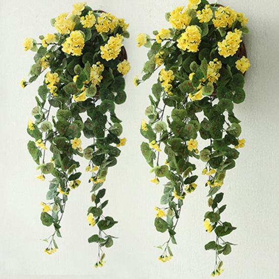 Artificial Flower Hanging Design Stylish Faux Silk Flower Delicate Vivid Fake Rose