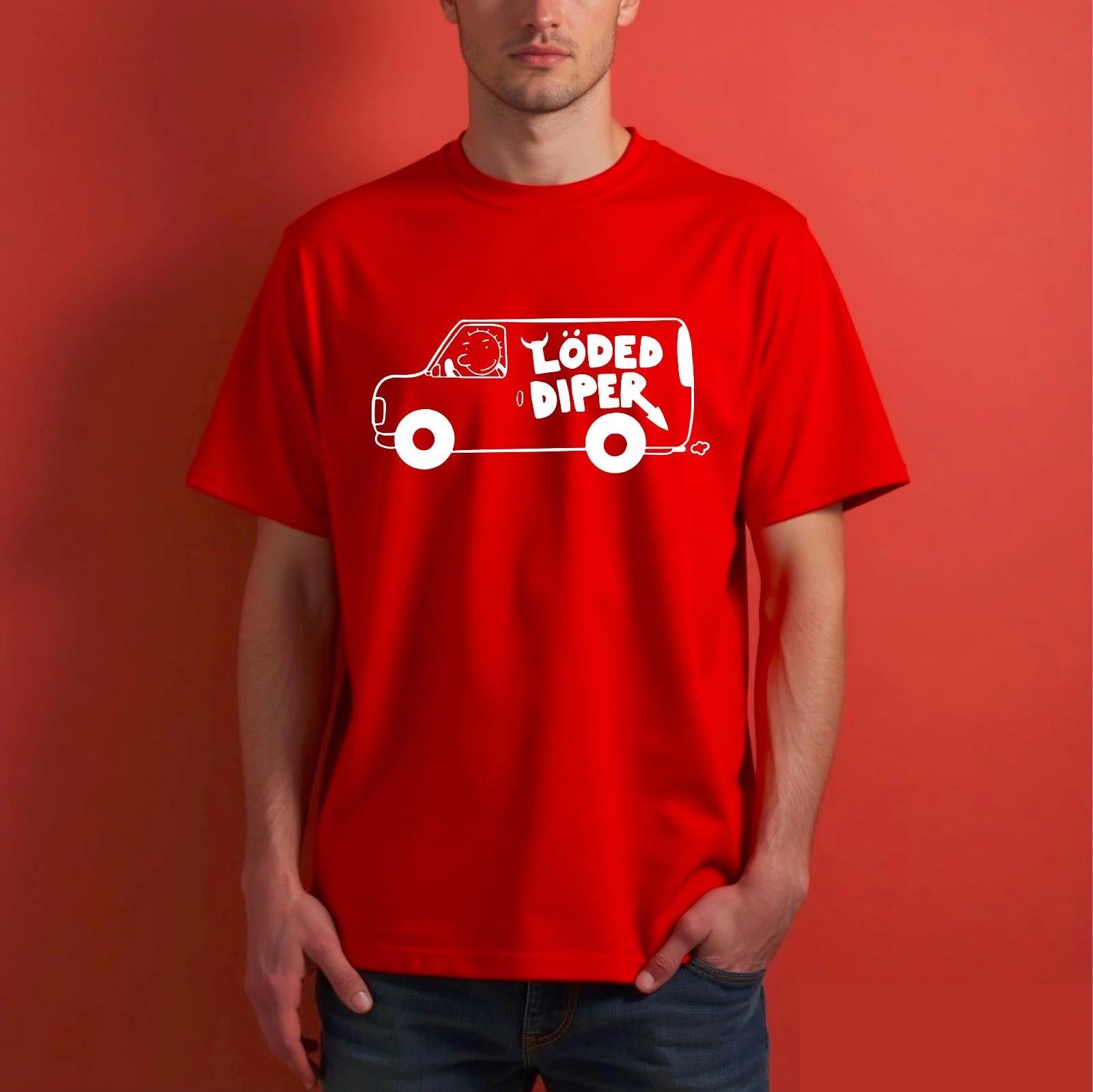 Loded Music Diper Van Graphic T-Shirt, Funny Rock Band Novelty Mens Gift Tee L