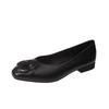 Fashion Women's Single Shoes Summer Low Heel Square Head Flower Shallow Mouth Oxford Shoes Casual Comfortable Soft Sole Commuter Shoes