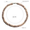 Minimalistisches Herrenhalskette Natürliches Wengeholz Kragen Freund Geschenk 4/6/8mm Scheibenperlen Erkek Kolye Halsketten Zubehör Choker Collier