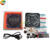 Digital DIY Electronic Clock Kit Light Control Rotation Digital LED Time Display & Temperature Tool Set for Soldering Practice