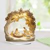 1Pc Easter Nativity Scene Figurine - Classic Tabletop Decor Religious Nativity Figurines Set For Home Party Decoration