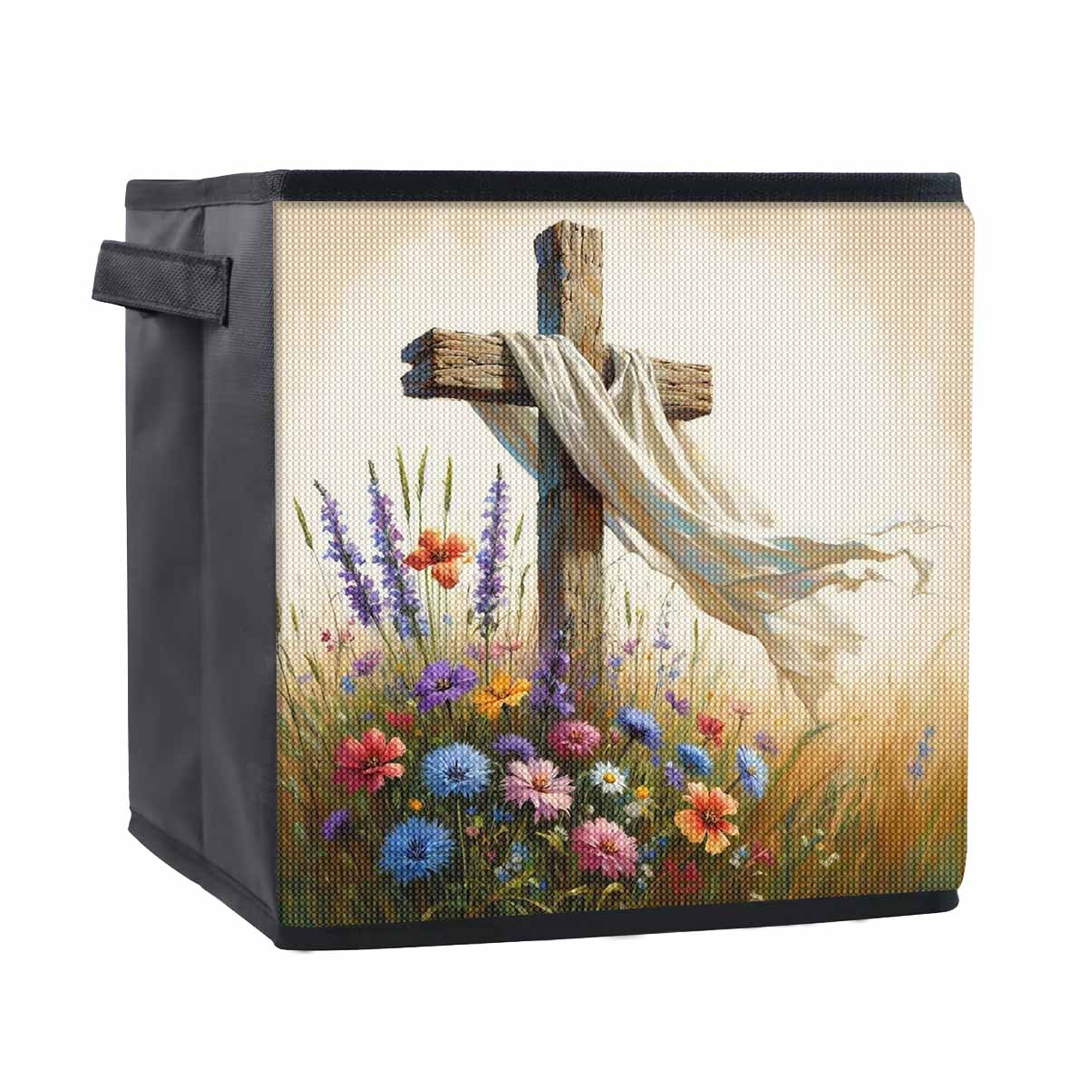 

Graves and Crosses 5D Diamond Painting Storage Basket Full Round Drill Mosaic Diamond Embroidery Cross Stitch Kits Home Decor Home Decor 25cmx25cm
