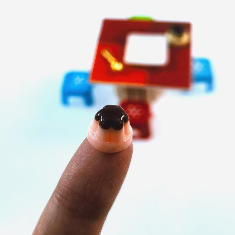 1 Set 1:12 Dollhouse Miniature Fruits Pudding With Spoon Simulation Food Model