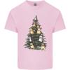Funny Dog Christmas Tree Kids T-Shirt Childrens