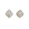 Fashionable Diamond Shaped Design Earrings with a Light Luxury Style and High-end Feel for Women