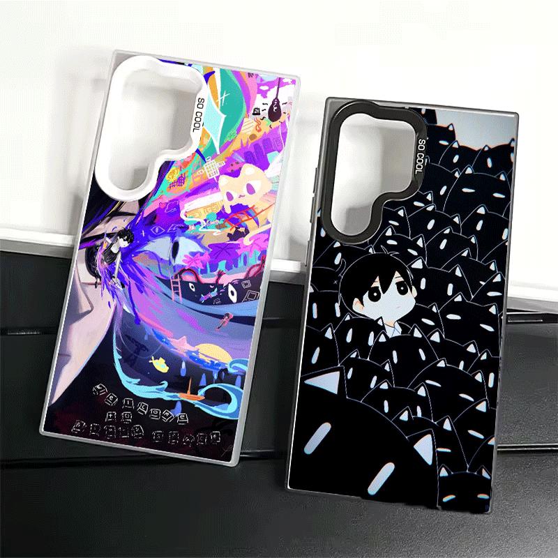 O-Omori Cartoon Game Soft Phone Case for Samsung Galaxy S24 S25 FE S26 Edge S23 Ultra S22 Plus S21 + Shockproof Cover Back Shell