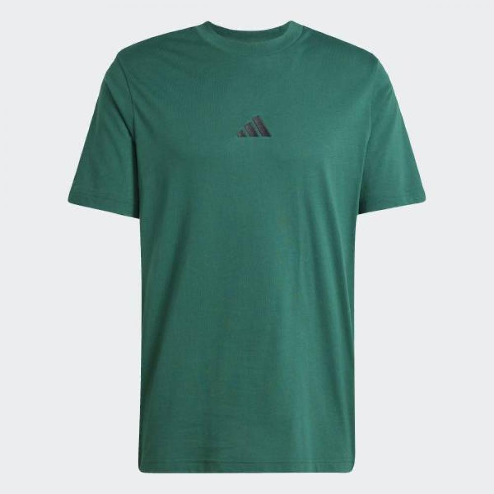 Adidas Unisex Essential 3s Single Jersey Tee Casual Daily Cotton Short Sleeve Tee Green