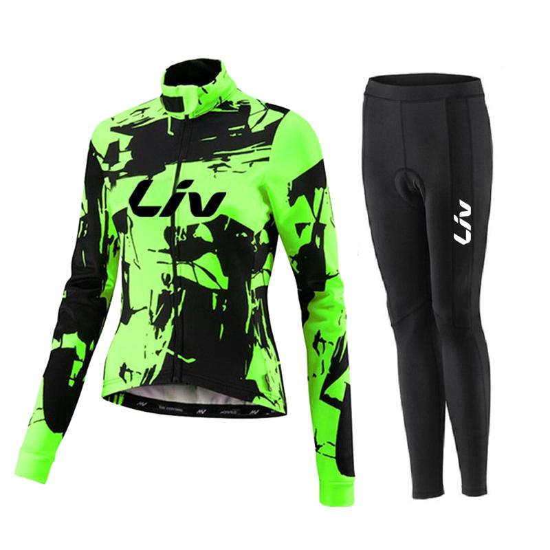 2026 LIV Automne Printemps Manches Longues Vêtements de Cyclisme Femme Maillot d'Équipe VTT Costume de Vélo Respirant Vêtements de Sport pour Dames