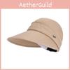 Summer Wide Brim Sun Hat With Removable Top Breathable Polyester For Outdoor Travel