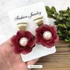 Retro Handmade Flower Wreath Earrings Femininity Personality Long Vacation Earrings Fashion Ear Accessories