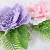 Decorative 2 Pack Artificial Flower Curtain Fasteners Adjustable Drapery Clips for Living Room Bedroom Wedding Decors