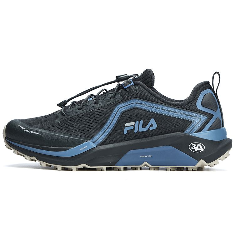 Fila 3A LYNX ATR Comfortable Supportive Rebound Low-Top Trail Marathon Training Running Shoes Men Sneaker Gray Blue A12M311207FDI