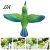 Decorative Fence Clip Resin Hummingbird Figurine, Clip?on Bird Statue for Fence, Flower Pot Tree Cute Garden Gift Branch, Realistic Ornament,
