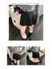 High-Waisted Woolen Pleated A-Line Mini Skirt - Women's Autumn/Winter 2025
