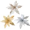 Artificial Flowers Christmas Tree Ornaments Christmas Festival Silver Easy To Use Elegant Christmas Decorations