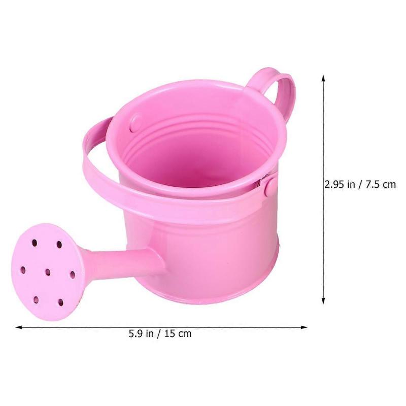 Children Watering Can Portable Iron Watering Pot for Home Usage 2Pcs