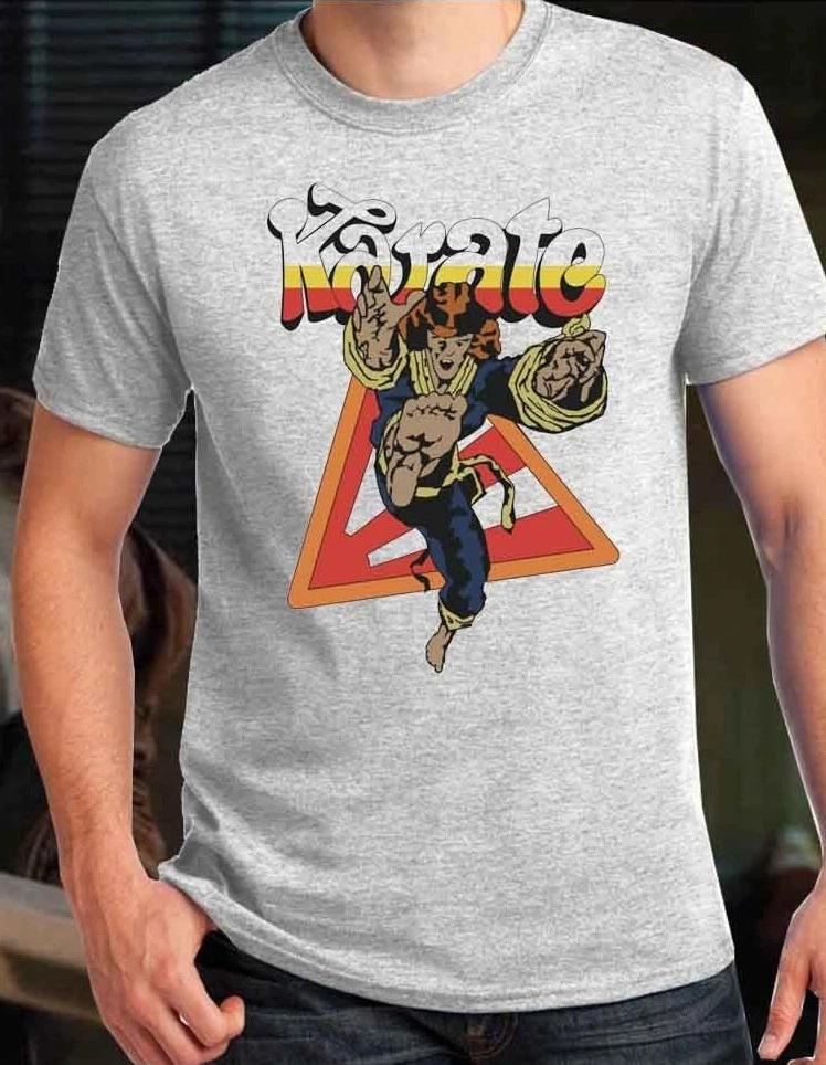 

KARATE logo printed T-shirt Men s Kid s size Shirts Dustin Halloween costume XL