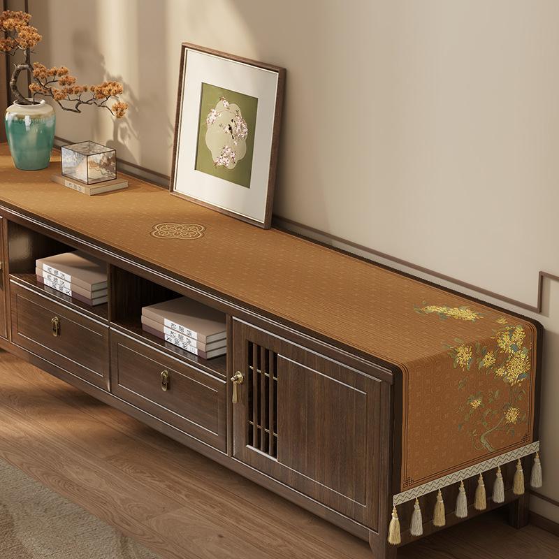 Zen TV-Schrank, Tischdecke, Couchtischabdeckung, Kommode, Schuhschrank, Beistellschrank, Hochwertige Staubtischdecke