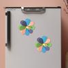 Petal Magnetic Clips 3D Flower Refrigerator Magnet with Sealing Clips, Snack Bread Food Shape Storage Bag Sealer Clamp, Kitchen Fridge Decoration