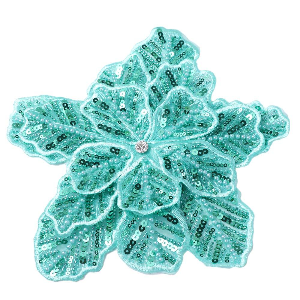 Sequin Clothing Patches Clothing Brooch Clothing Applique Flower Multi-layer Appliques Dressmaking