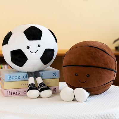 Cartoon Fußball Puppe Plüschtier Kissen Basketball Puppe Sofa Ornament Begleitende Beruhigende Puppe Kreatives Lustiges Geburtstagsgeschenk