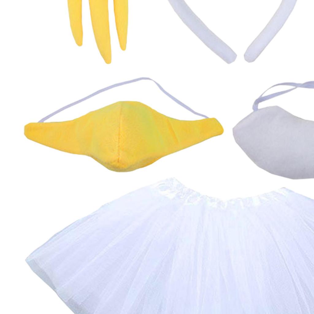 Easter Chick Headband Set Chicken Costume for Cosplay Dress Up Halloween