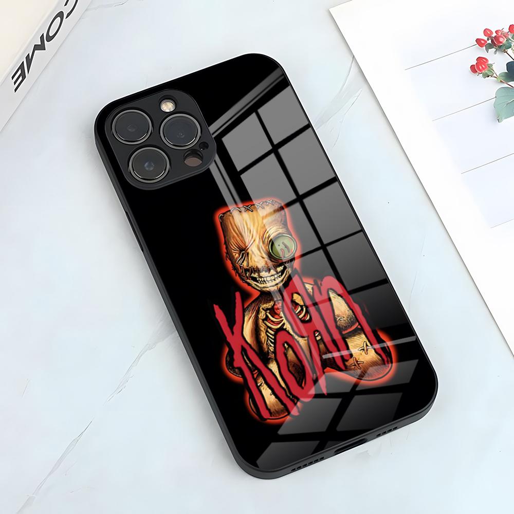 

Rock Band K-Korn Phone Case For IPhone 17 Pro Max 15 Pro 16 14 Plus 12 13 Mini 11 Pro Shockproof Glass Cover iPhone14 ProMax